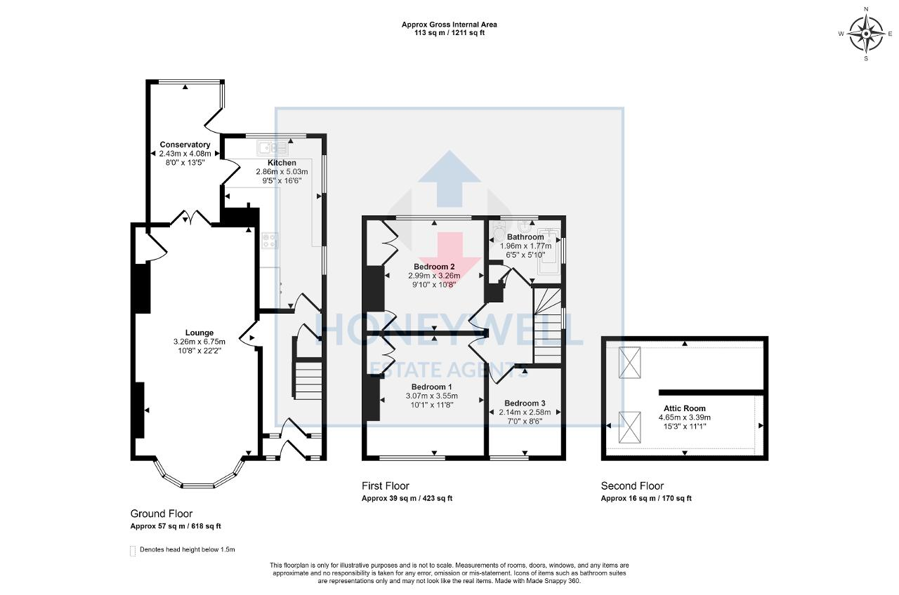 Floorplan of Slade Lane, Padiham, BB12 9AA