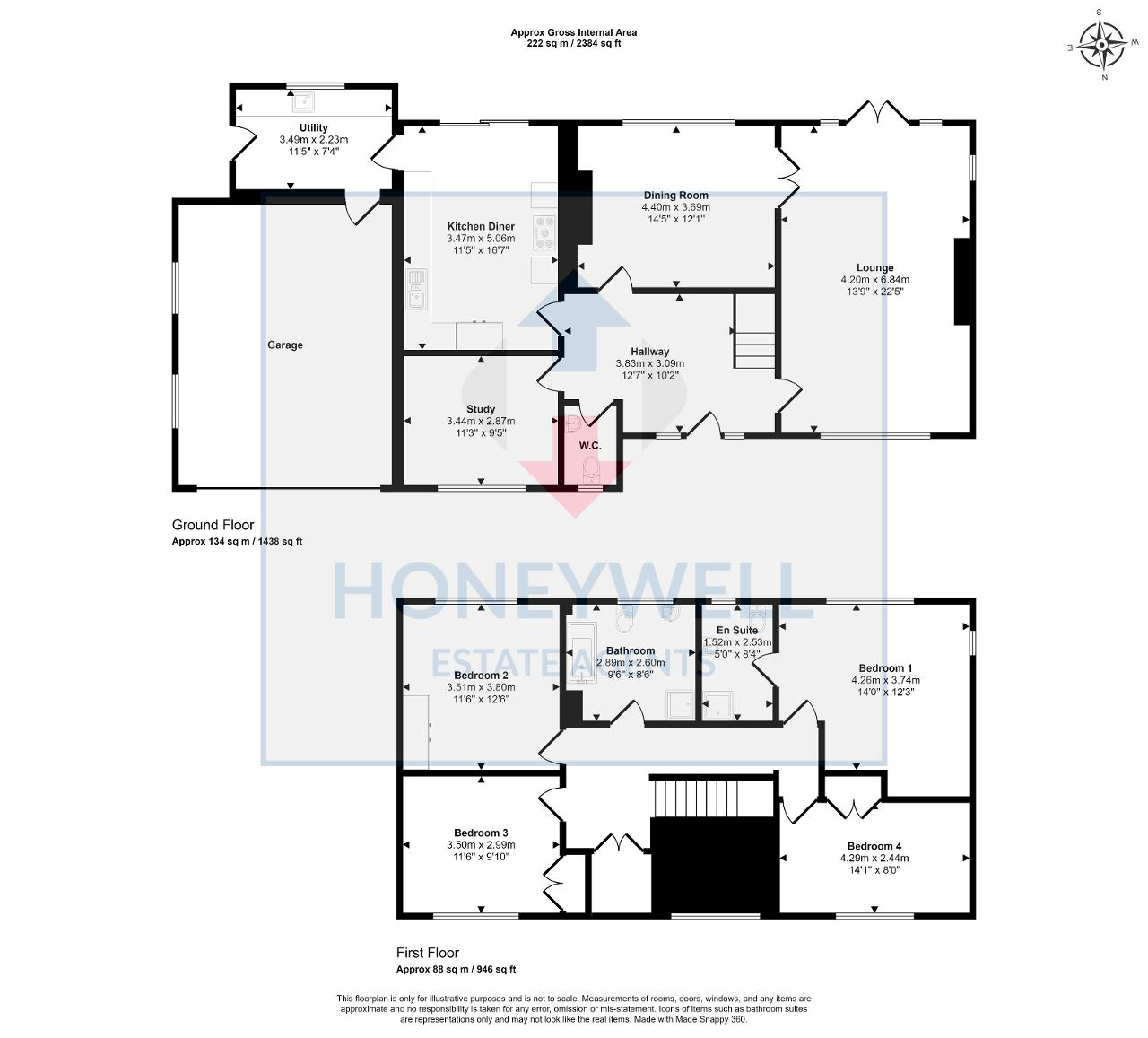 4 Bedroom Detached For Sale in Whiteacre Lane, Barrow, Clitheroe, BB7