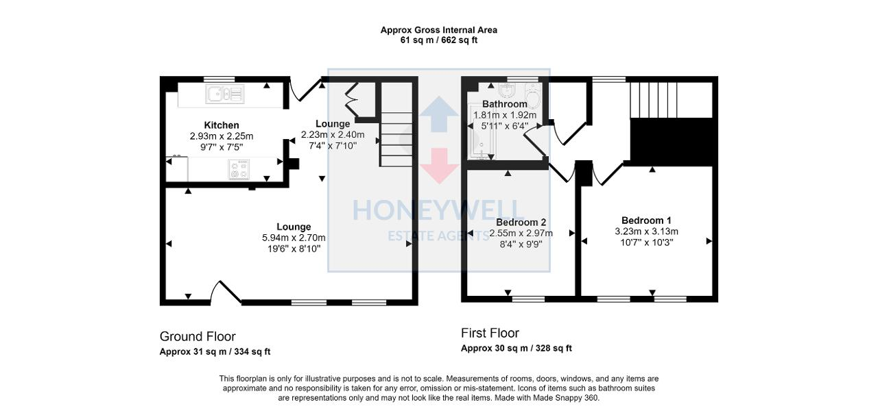 2 Bedroom Terraced For Sale in Riverside, Low Moor, CLITHEROE, BB7