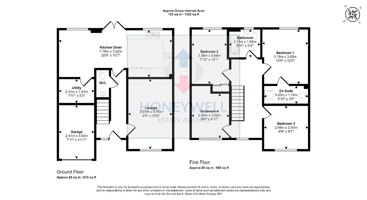 Floorplan of Mary Way, Clitheroe, BB7 1FL
