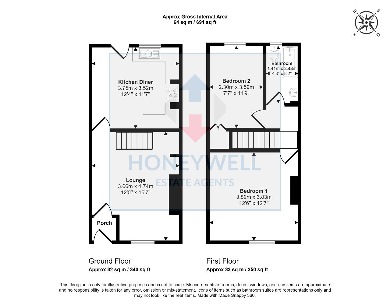 2 Bedroom Terraced For Sale in Mitchell Street, Clitheroe, BB7