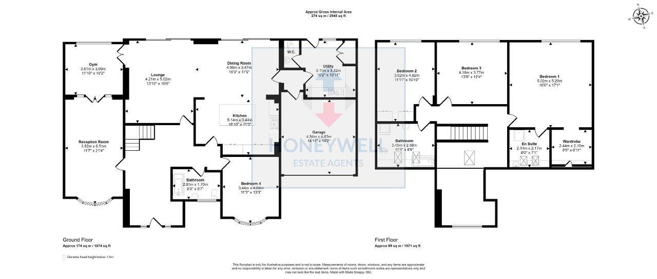 Floorplan of Ribchester Road, Clayton le Dale, BB1 9EE