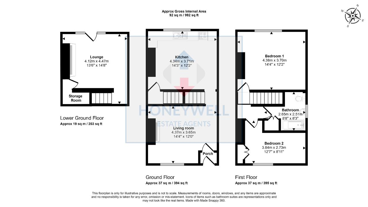 2 Bedroom End Terraced For Sale in Abbey View, Billington, Clitheroe, BB7