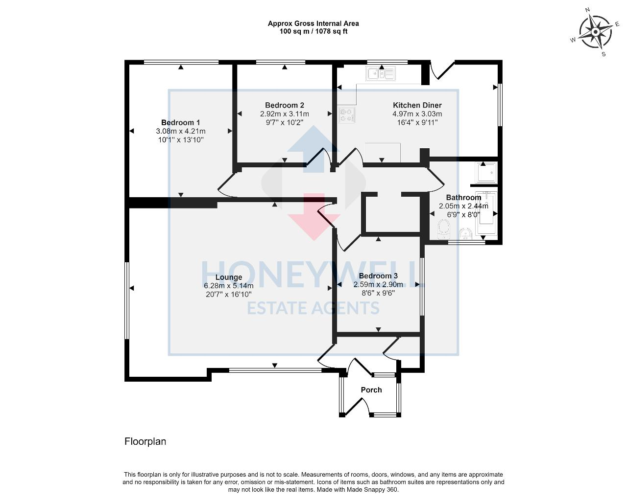 Floorplan of St Marys Drive, Langho, BB6 8DL