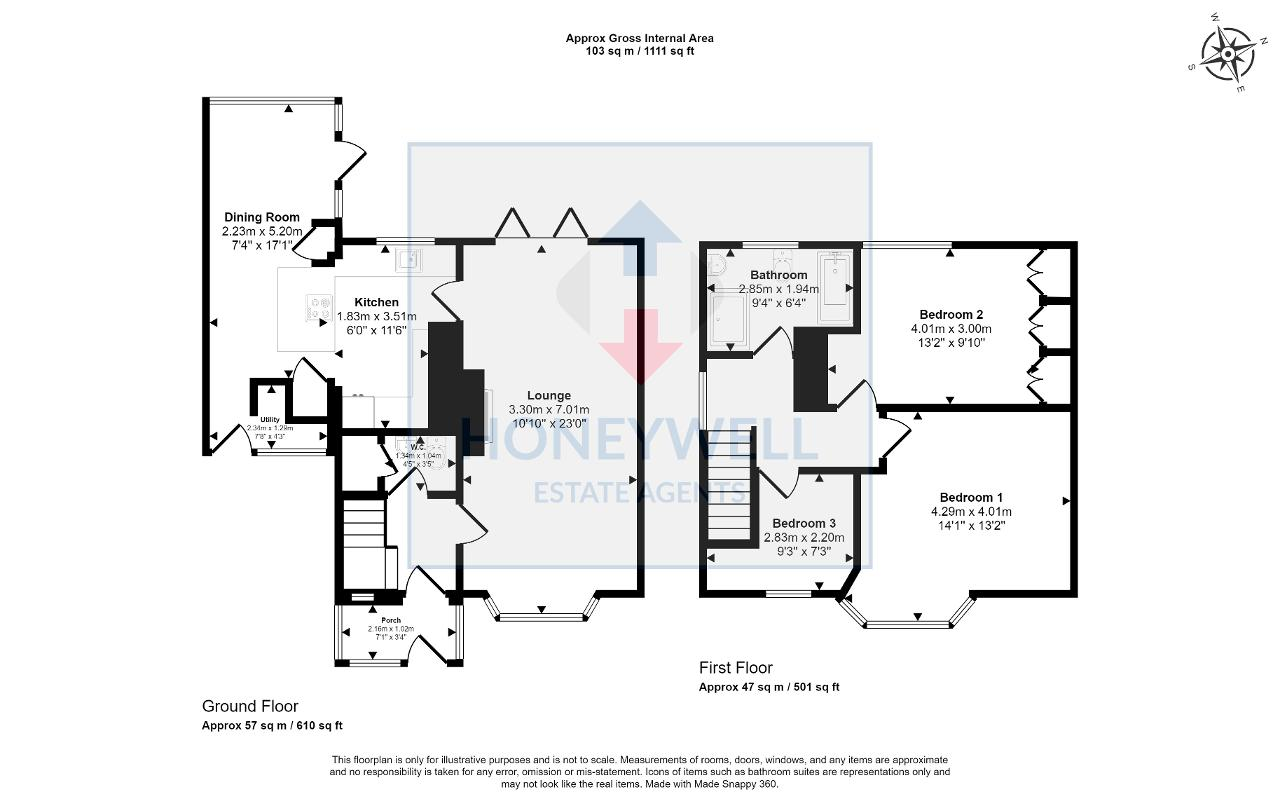 Floorplan of Manor Road, Whalley, BB7 9TE