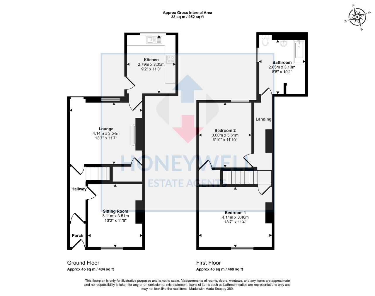 Floorplan of Woone Lane, Clitheroe, BB7 1BG