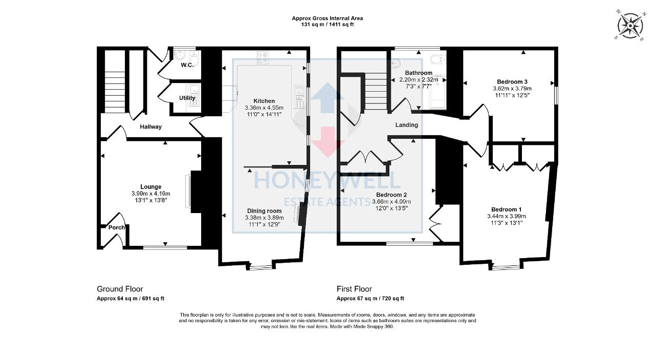 Floorplan of Windy Street, Chipping, PR3 2GD
