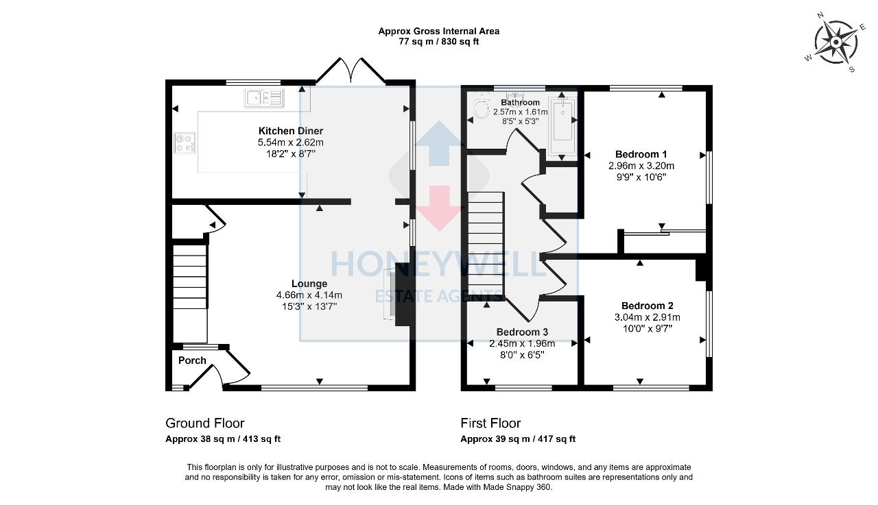 Floorplan of George Street, Clitheroe, BB7 1BU