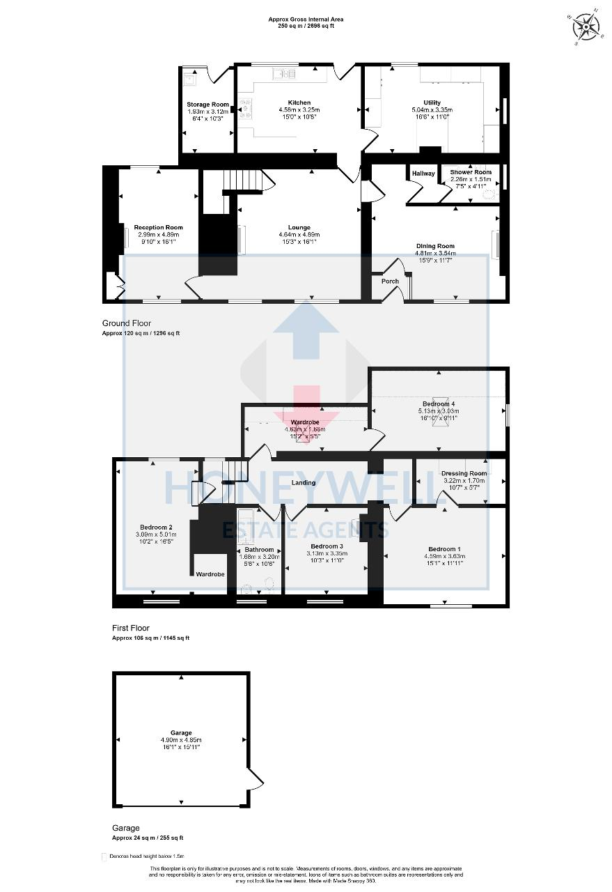 Floorplan of Rimington, Clitheroe, BB7 4DS