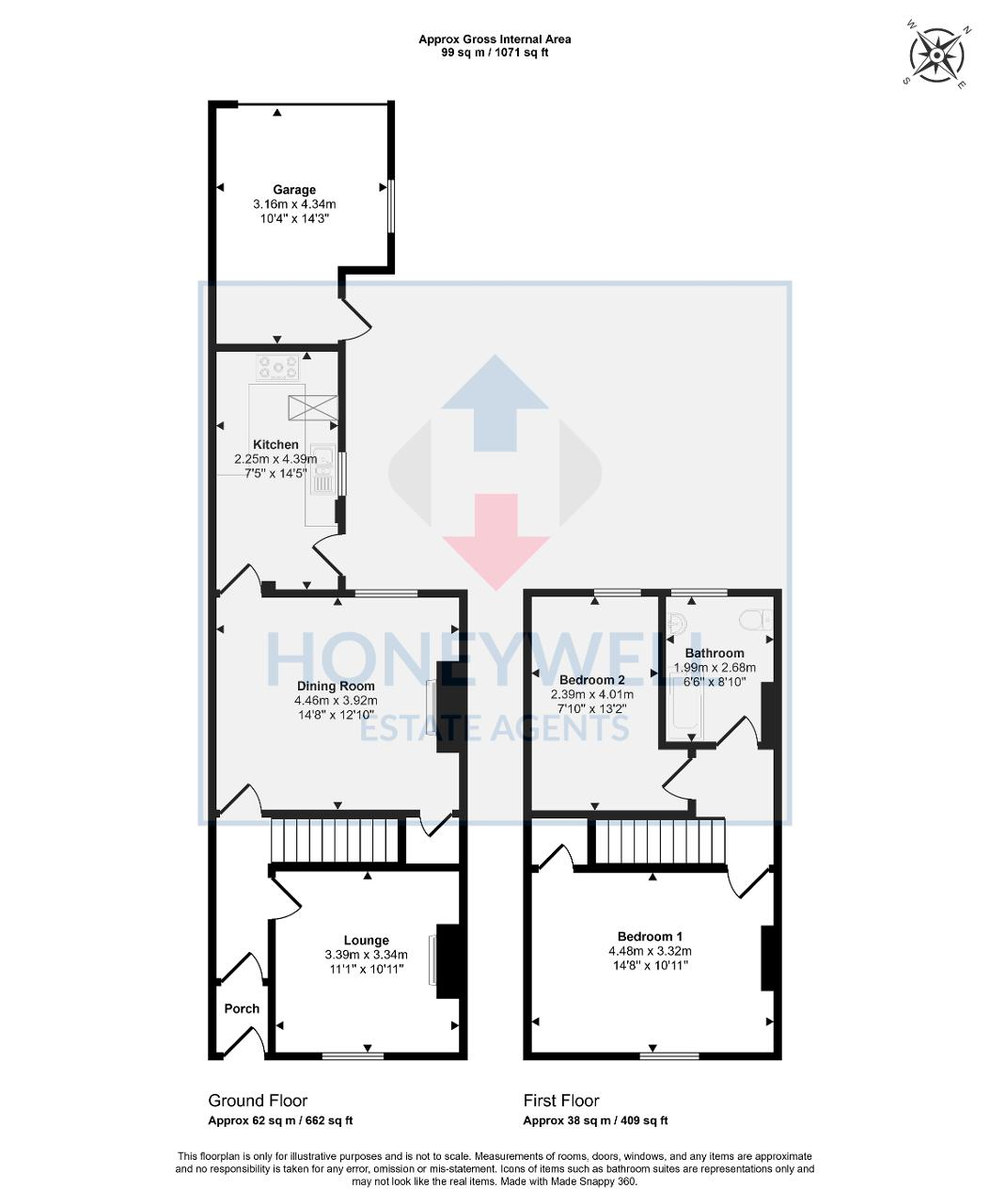 Floorplan of West View, Clitheroe, Lancashire, BB7 1DG