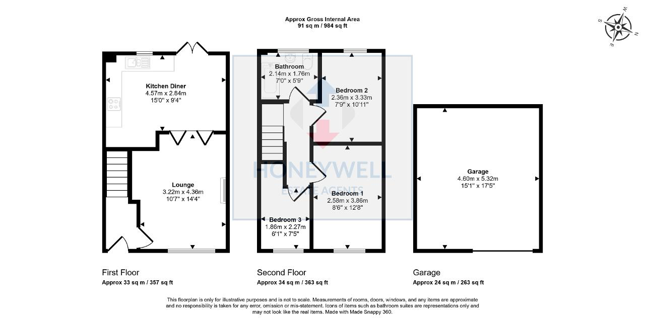 Floorplan of Victoria Court, Chatburn, BB7 4BF