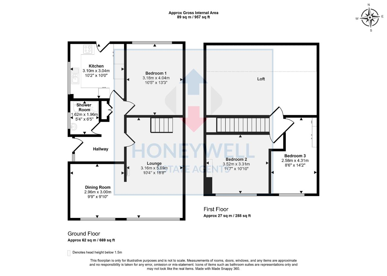 Floorplan of Lynwood Avenue, Clayton-le-Moors, BB5 5RR