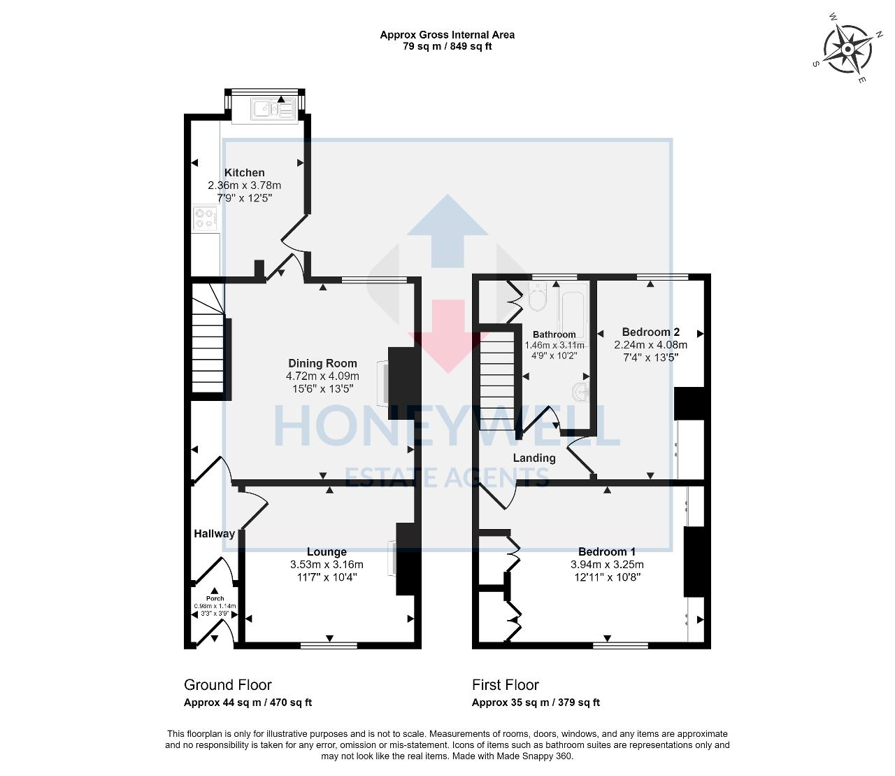 Floorplan of Wilson Street, Clitheroe, BB7 1BH