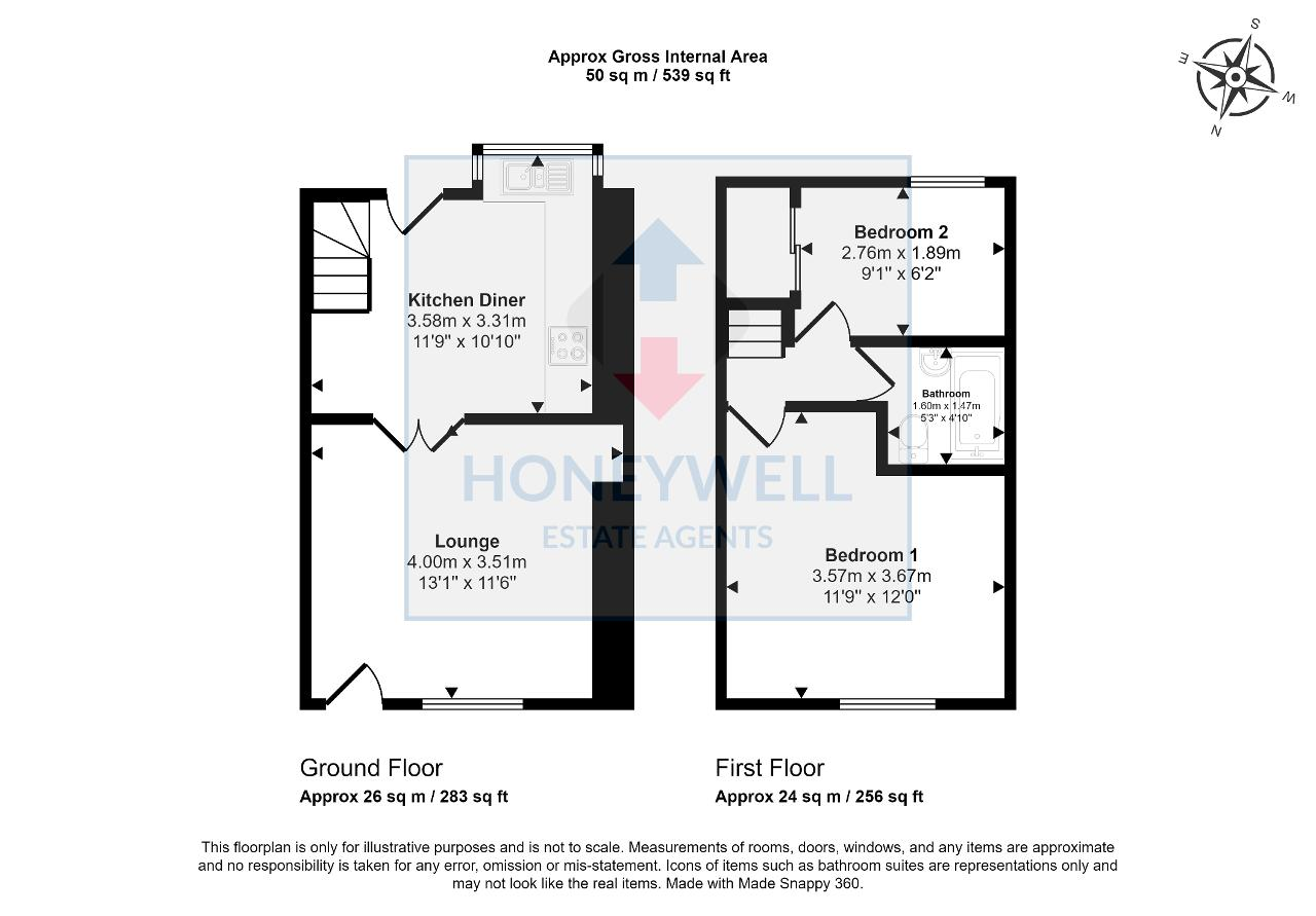 Floorplan of Bawdlands, Clitheroe, BB7 2LA