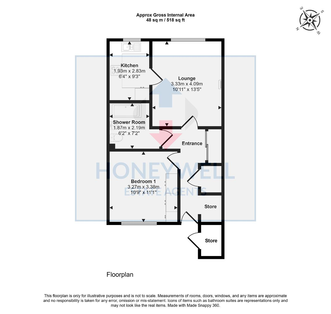 Floorplan of Candlemakers Court, Clitheroe, BB7 1AH