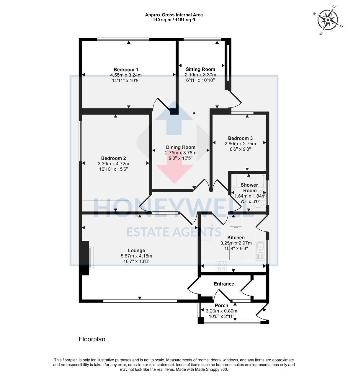 Floorplan of Portland Road, Langho, BB6 8EL