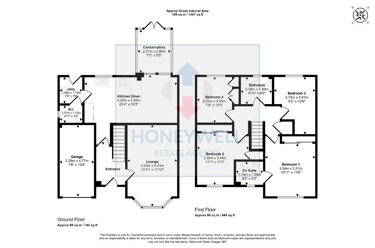 Floorplan of Elizabeth Court, Clitheroe, BB7 1FB