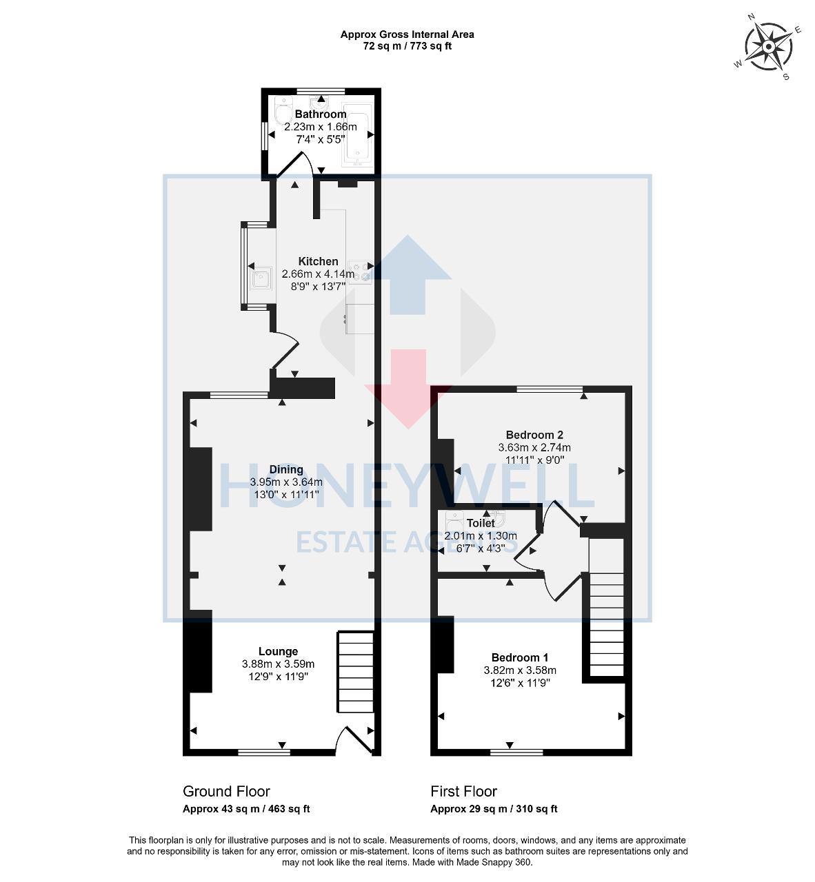 Floorplan of Primrose Street, Clitheroe, BB7 1BZ