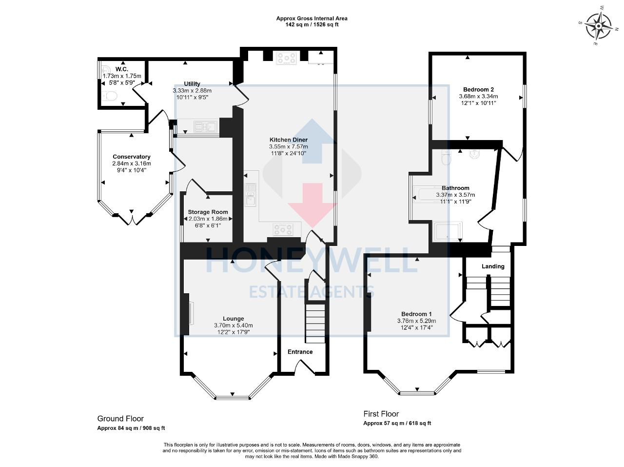 Floorplan of Stopper Lane, Rimington, BB7 4DU