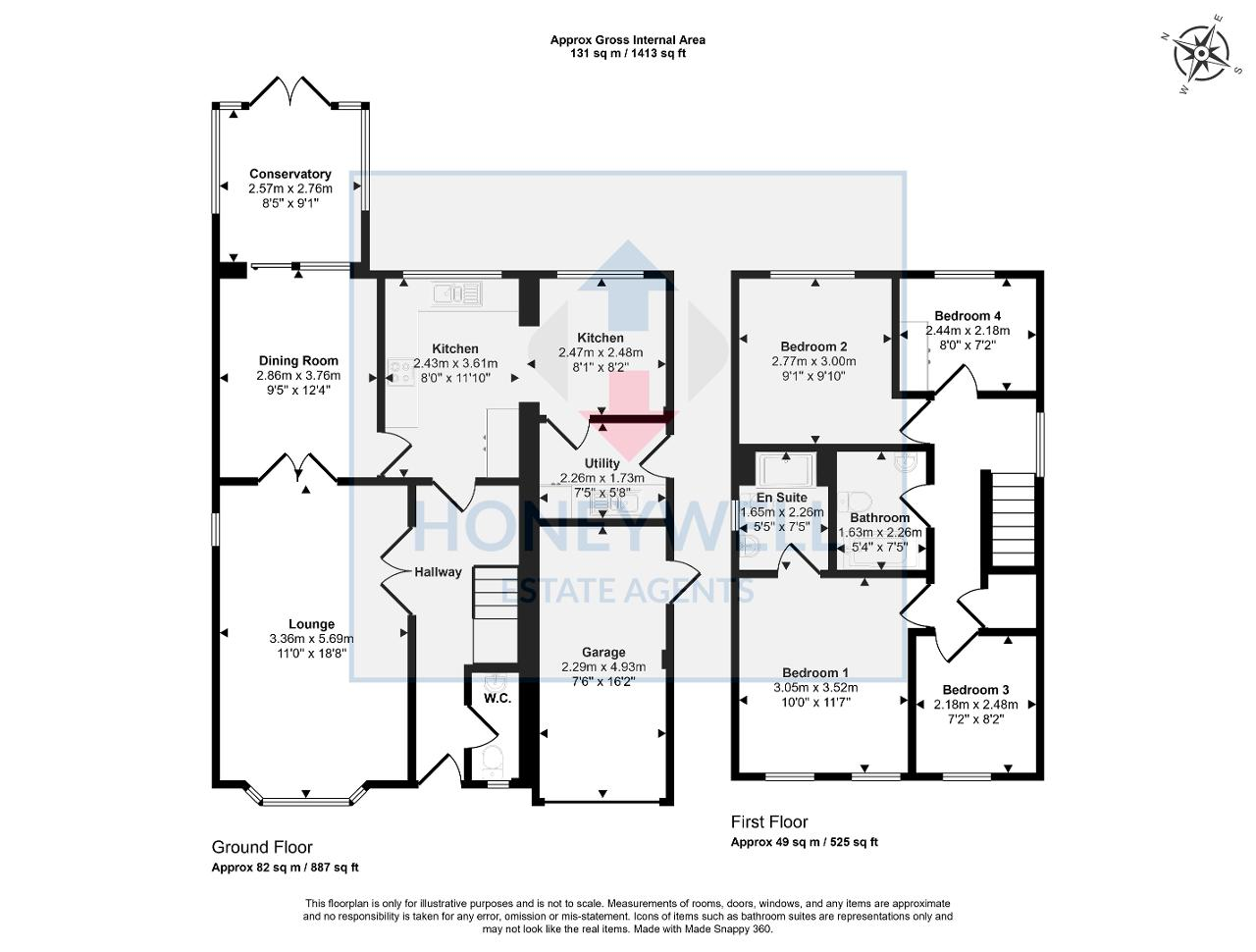 Floorplan of Tucker Hill, CLITHEROE, BB7 2NR