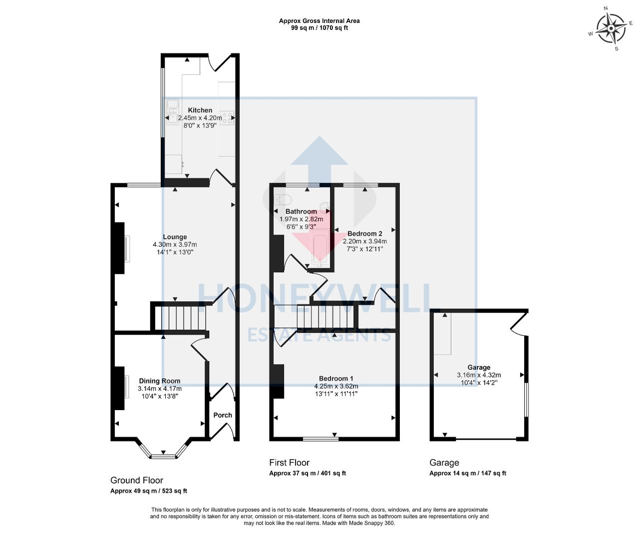 Floorplan of Victoria Street, Clitheroe, Lancashire, BB7 1BL