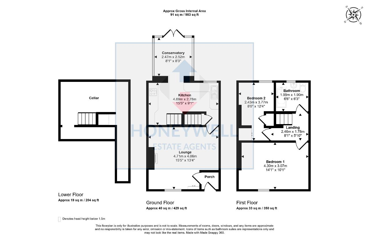 Floorplan of Old Row, Barrow, BB7 9AZ