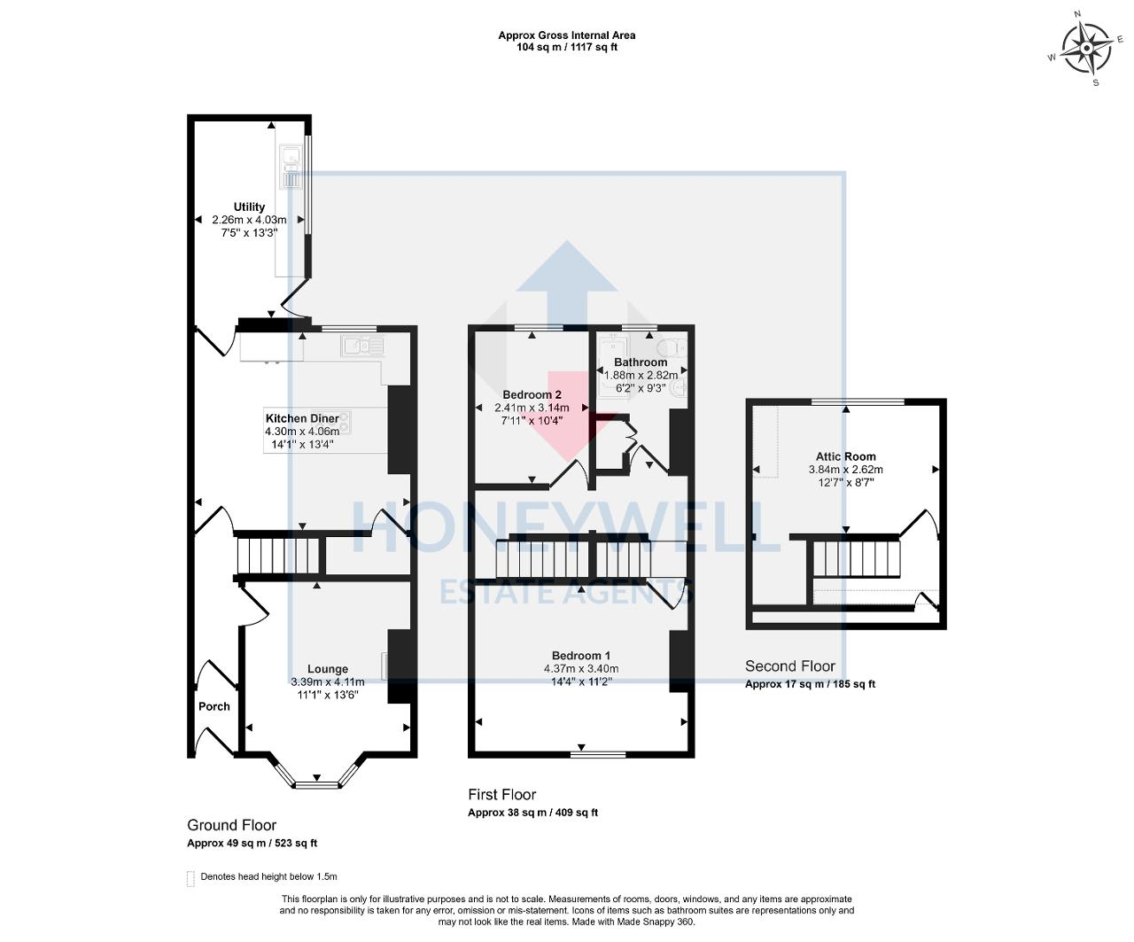 Floorplan of Fox Street, Clitheroe, BB7 2AQ