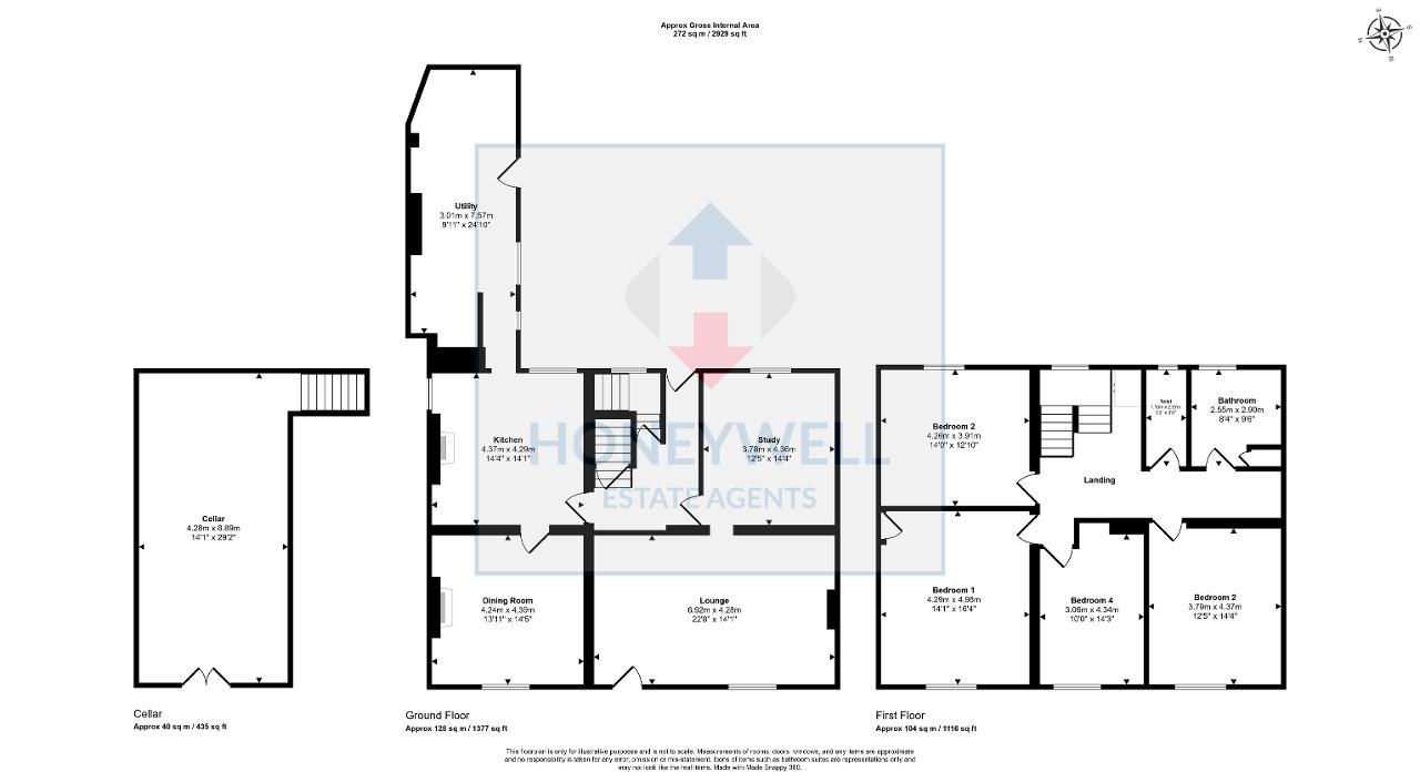 Floorplan of Whalley Road, Clitheroe, BB7 1EE