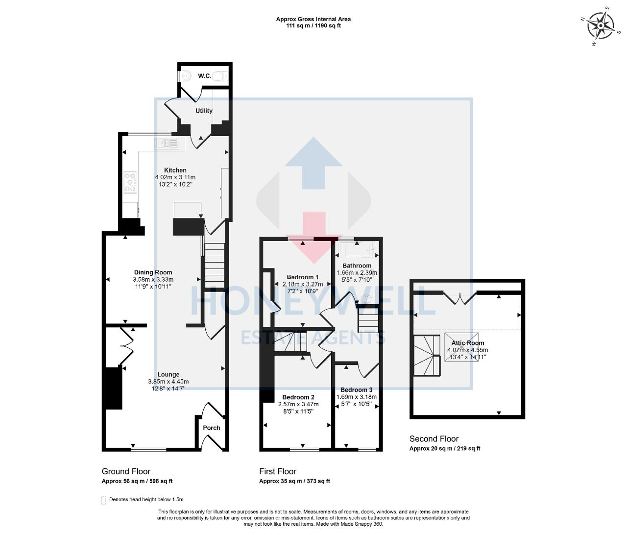 Floorplan of Gardeners Row, Sabden, BB7 9EB