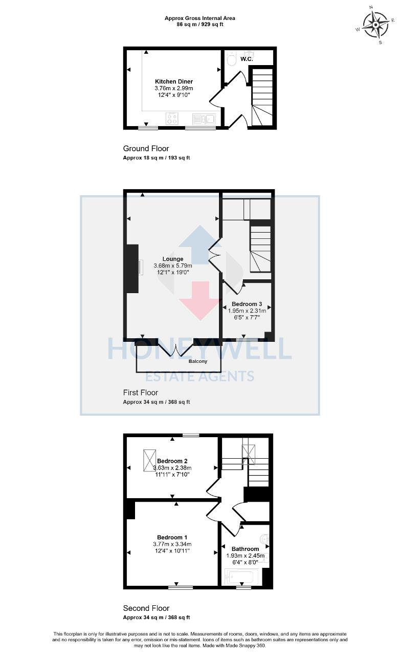 Floorplan of Saddlers Mews, Clitheroe, BB7 1AF