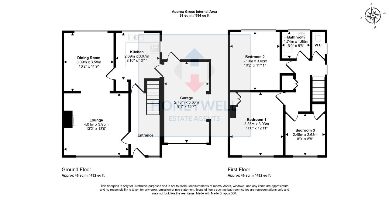 Floorplan of Langshaw Drive, Clitheroe, BB7 1EY