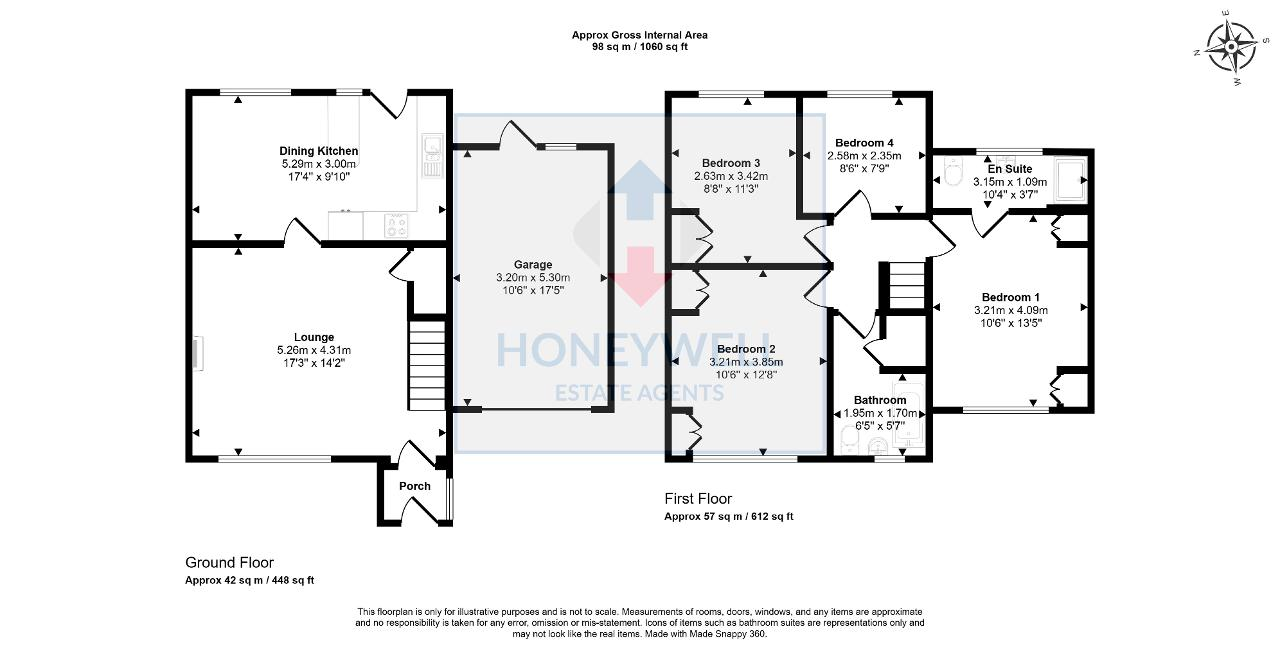 Floorplan of Church Brow Gardens, Clitheroe, BB7 2AB