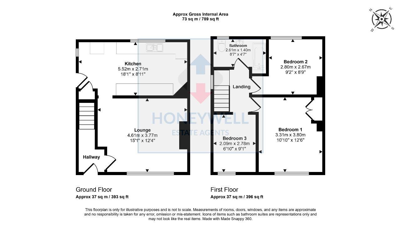 Floorplan of Central Avenue, Clitheroe, BB7 2PZ