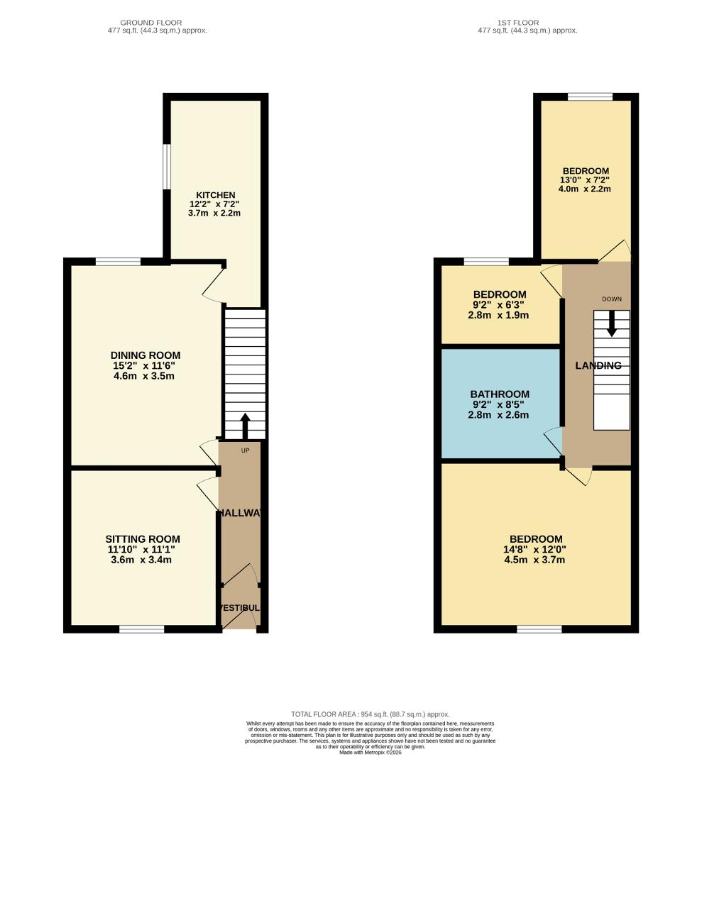 Floorplan of Salthill Road, Clitheroe, BB7 1NU