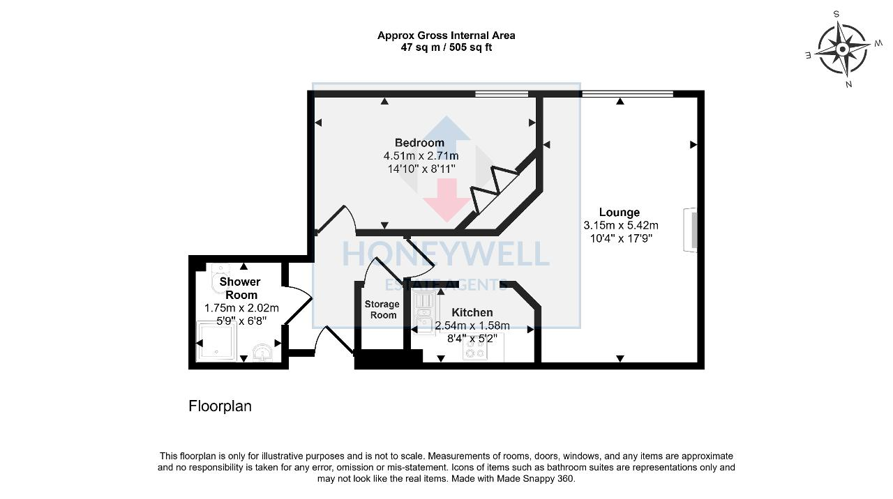 Floorplan of Well Court, Clitheroe, BB7 2AD