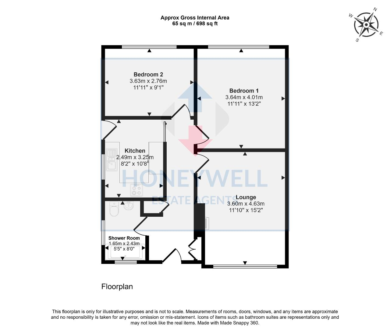 Floorplan of Westfield Drive, West Bradford, Clitheroe, BB7 4TF