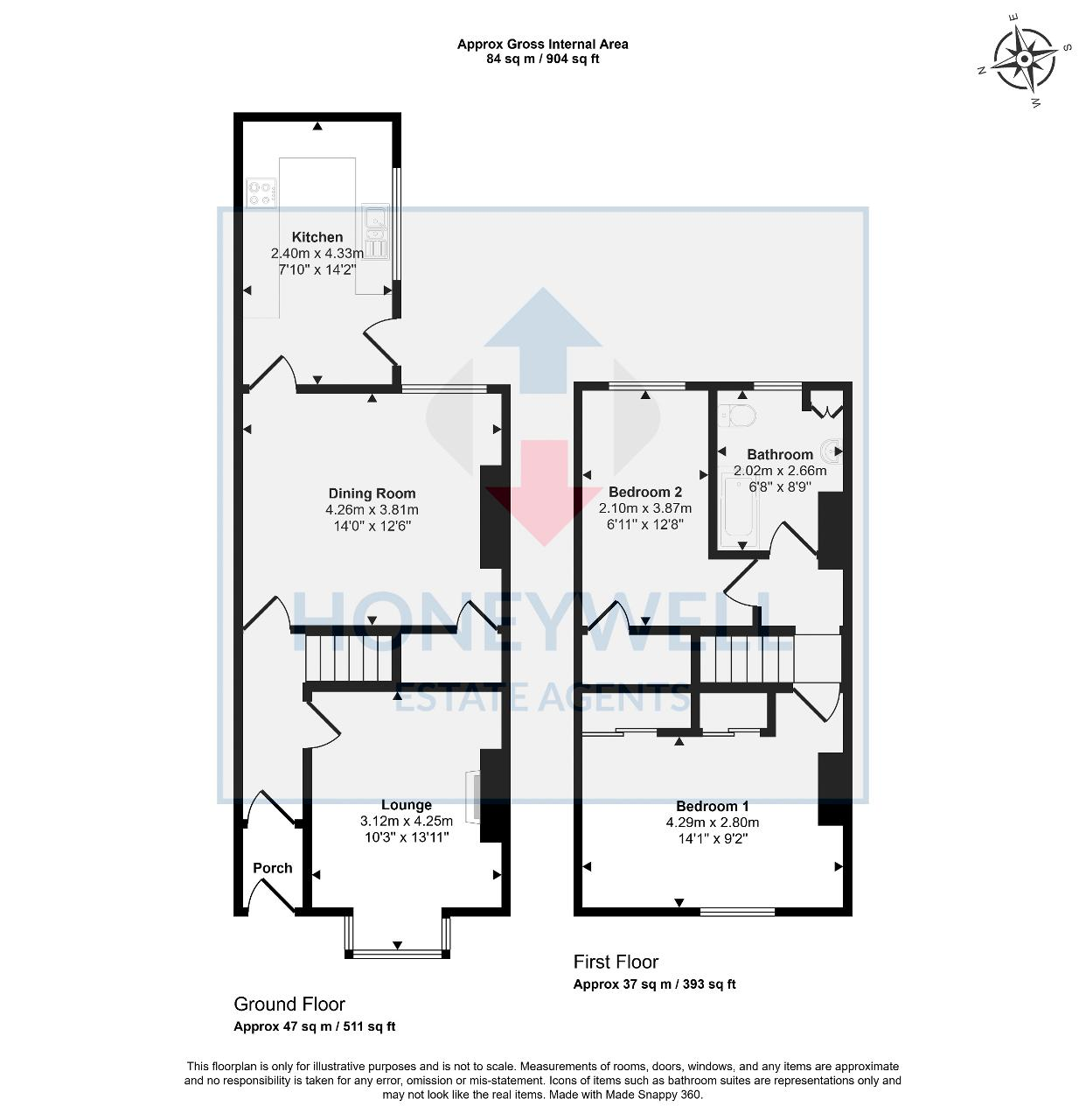 Floorplan of West View, Clitheroe, BB7 1DB